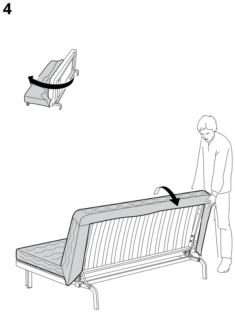 IKEA AA 2351456 1 100 NYHAMN 3 Seat Sofa Bed - fig3