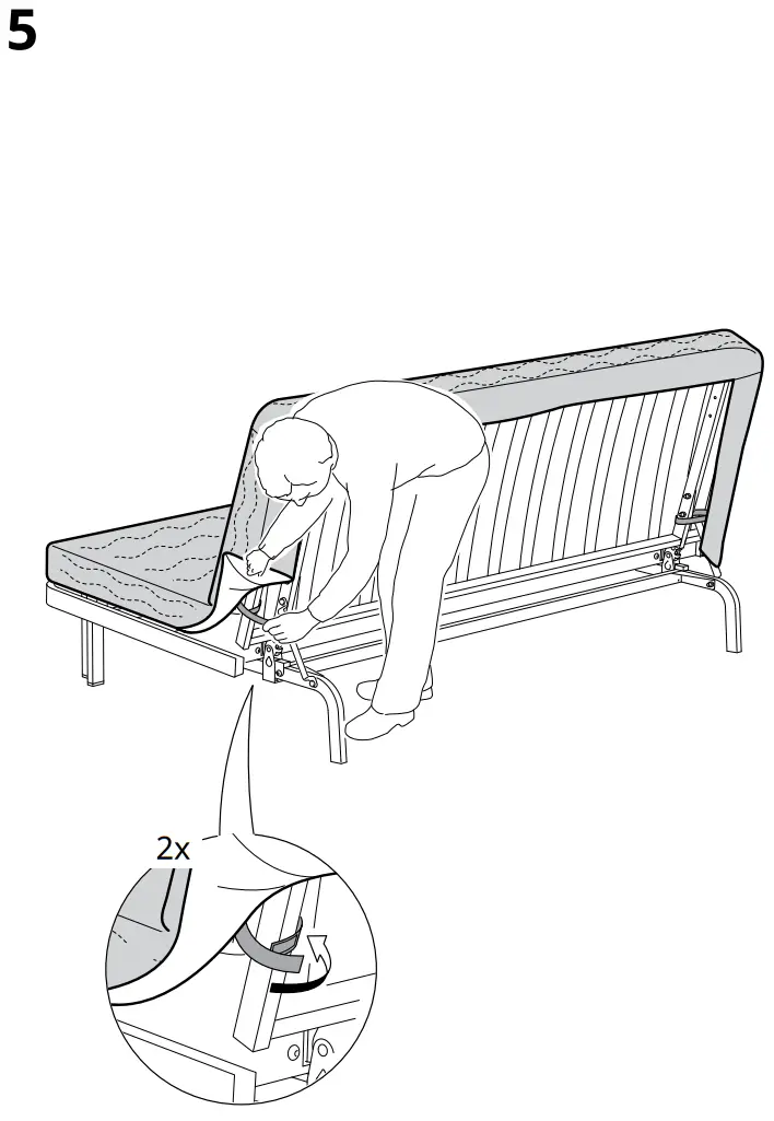 IKEA AA 2351456 1 100 NYHAMN 3 Seat Sofa Bed - fig4