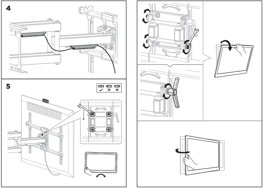 TooQ LP3790TN-B Wall Mount for Screens - fig 2