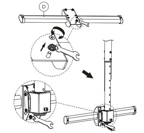 Neomounts NM C440BLACK Monitor Ceiling Mount - Product Overview 11
