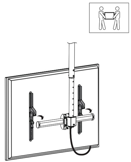 Neomounts NM C440BLACK Monitor Ceiling Mount - Product Overview 15