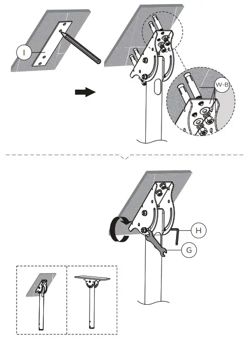 Neomounts NM C440BLACK Monitor Ceiling Mount - Product Overview 4