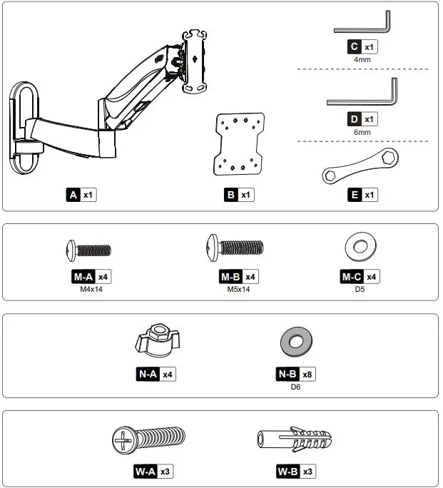 ricoo-S2711-Monitor-Wall-Mount-3
