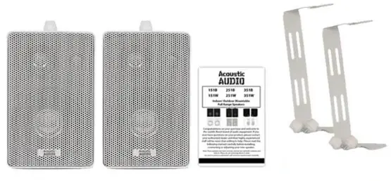 Acoustic Audio 251W Indoor Outdoor 3 Way Speakers-fig-2