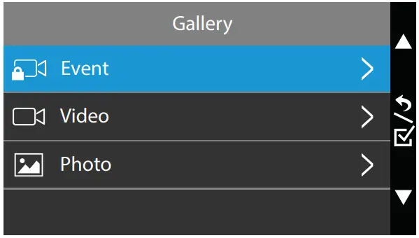 TYPE S S403 4K 60FPS Dashcam - Gallery Mode
