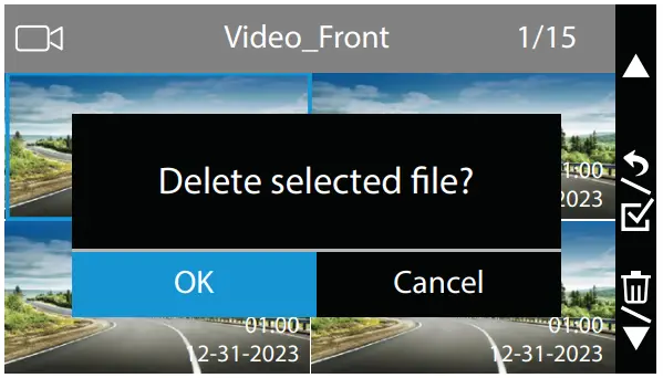 TYPE S S403 4K 60FPS Dashcam - Manage Files 1