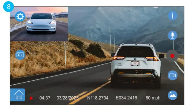 TYPE S S403 4K 60FPS Dashcam -Menu 3