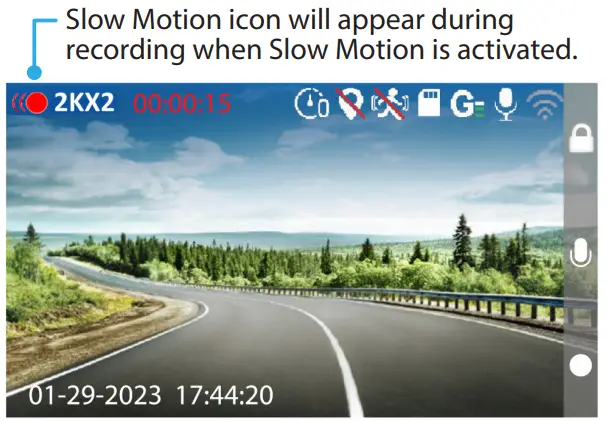 TYPE S S403 4K 60FPS Dashcam - Video Setting 1