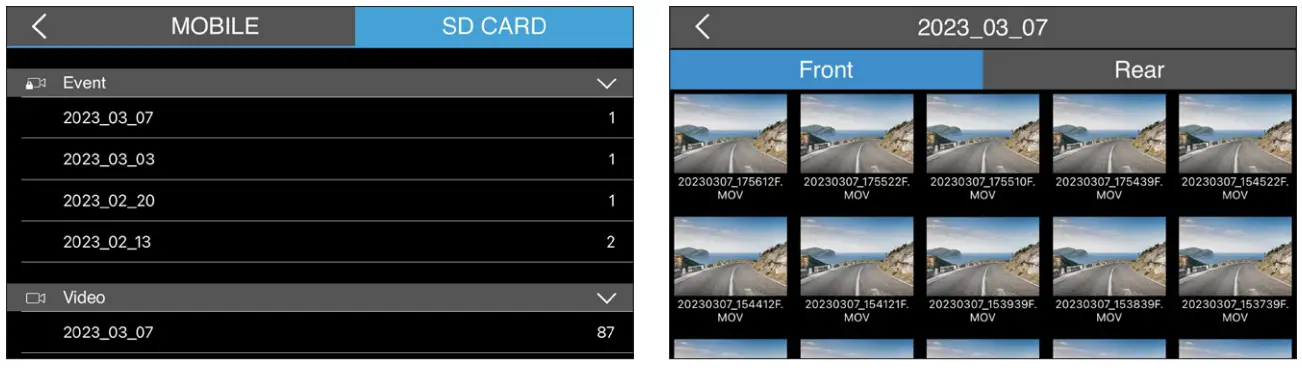 TYPE S S403 4K 60FPS Dashcam - WiFi Password 1