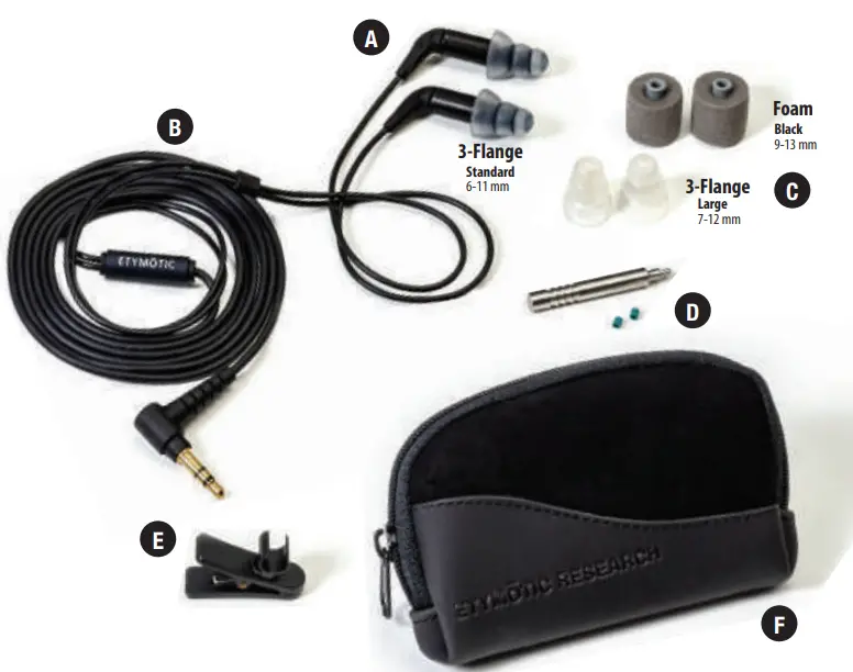 ETYMOTIC ER3SE Studio Edition Earphone - IN THE BOX