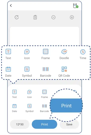 CLABEL 520B Portable Label Printer Maker Machine - Figure 3