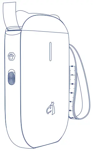 CLABEL 520B Portable Label Printer Maker Machine - Paper Bin Cover