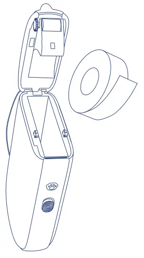 CLABEL 520B Portable Label Printer Maker Machine - Paper Bin