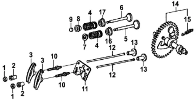 FarmBoy FB IC 209P Agricultural Inter Cultivator - Camshaft