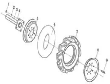 FarmBoy FB IC 209P Agricultural Inter Cultivator - PARTS DIAGRAM 8