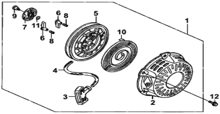 FarmBoy FB IC 209P Agricultural Inter Cultivator - Recoil Starter