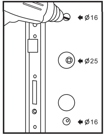 WAFERLOCK L701 Smart Lock - Door Drilling