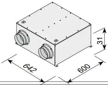 BRINK Sky 300 Mechanical Ventilation with Heat Recovery - Demperunit 1