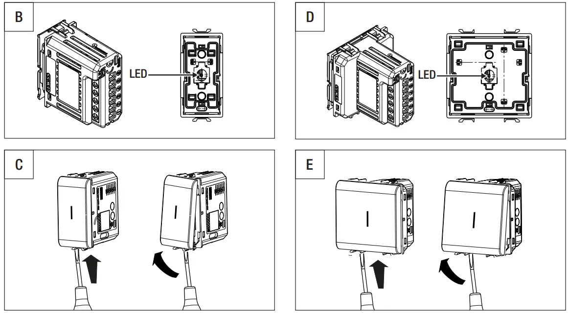 GEWISS GW10677 Modules with 1 Auxiliary Axial Command - product features
