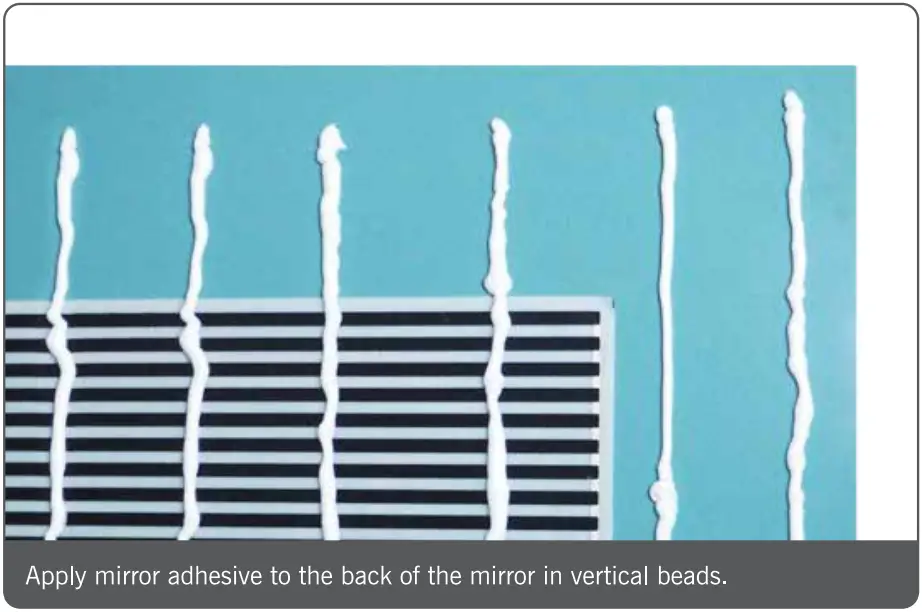 Thermomirror TM2841 Mirror Demister Pad - Installation