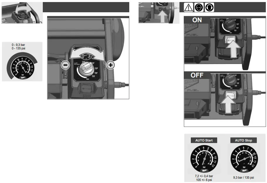 milwaukee M18 FAC Fuel Cordless Compressor - battery pack 2