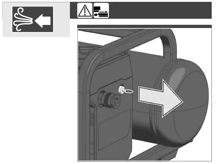milwaukee M18 FAC Fuel Cordless Compressor - battery pack 4