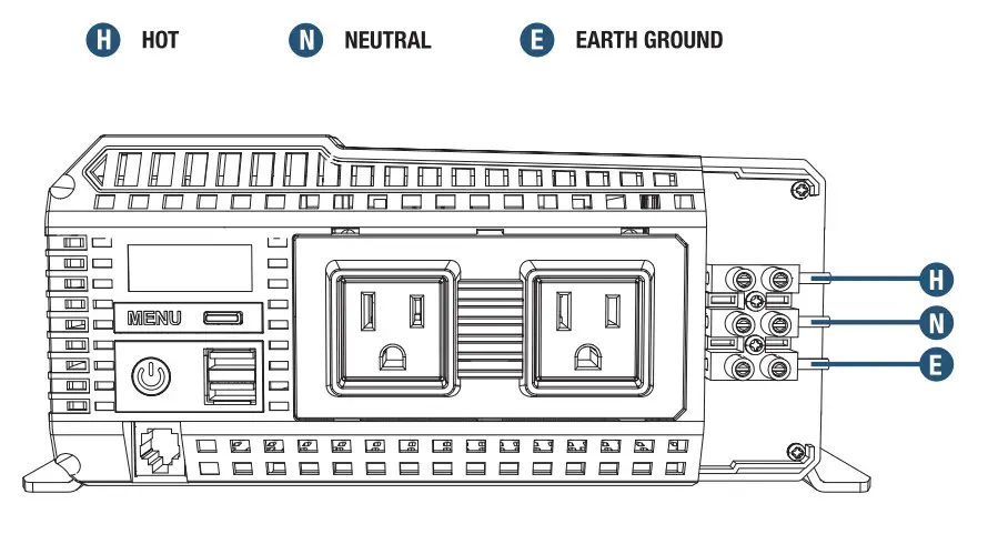 ECO-WORTHY ECOUS1100W Pure Sine Wave Inverter - fig 4