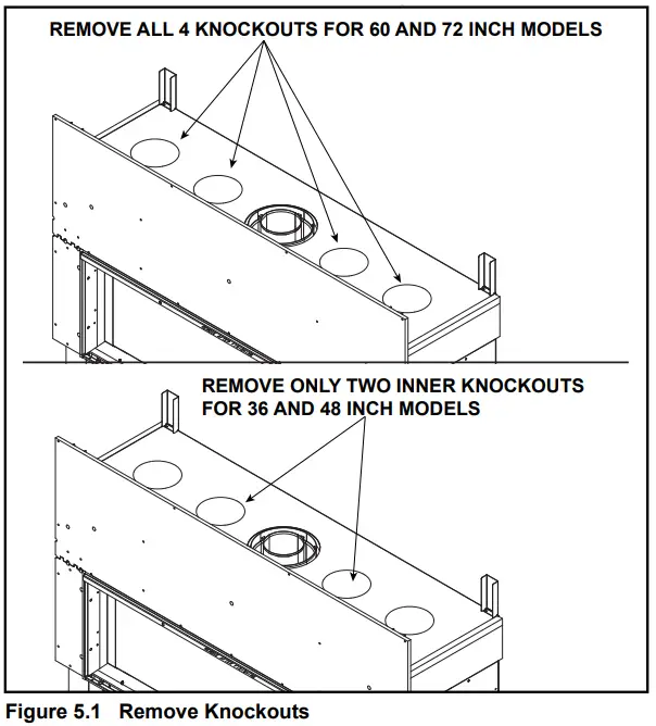 HEARTH HOME PHFR MCE 36 Ducted Passive Heat System - Remove Knockouts