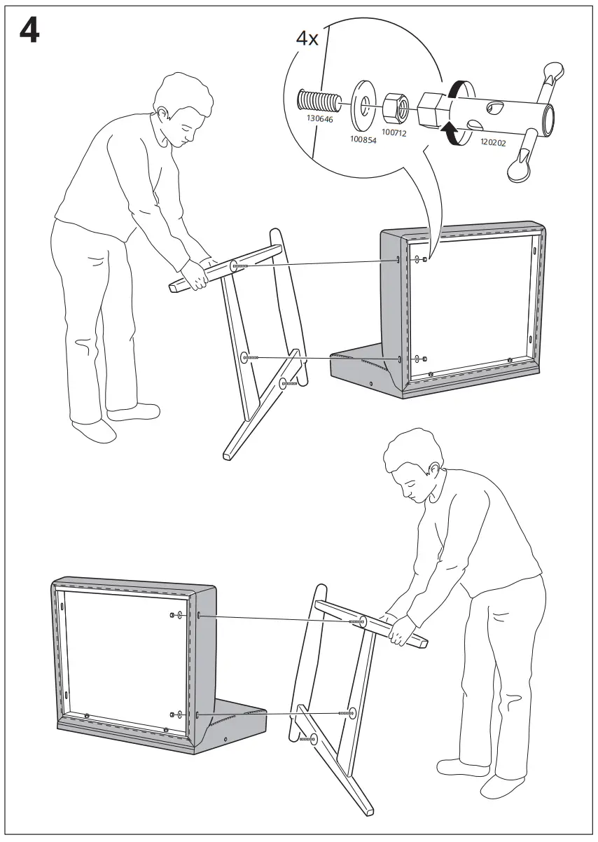 IKEA AA 2267632 2 100 EKENÄSET 2 Seat Sofa - fig 5