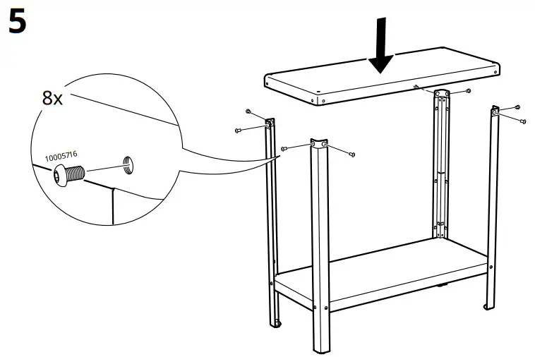 IKEA 40450350 KOLBJÖRN Shelving Unit - fig 5