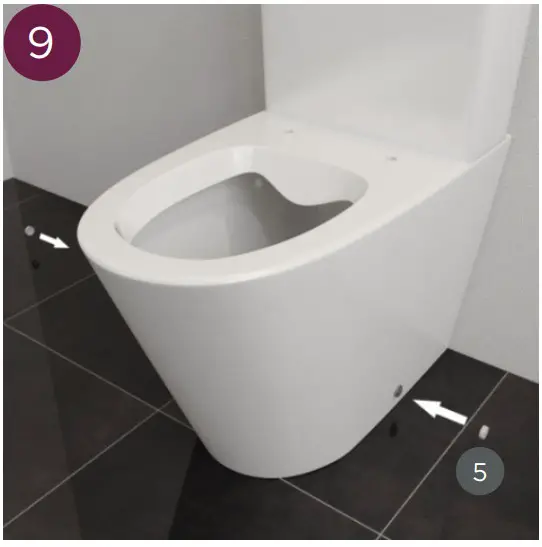 Jungborn 10259433 Floriel White Rimless Toilet Combination - fig 10