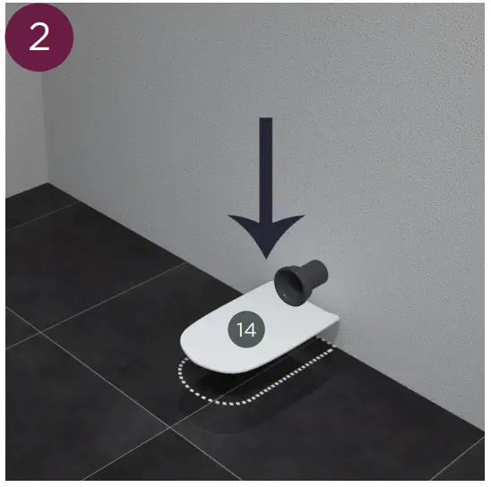 Jungborn 10259433 Floriel White Rimless Toilet Combination - fig 3