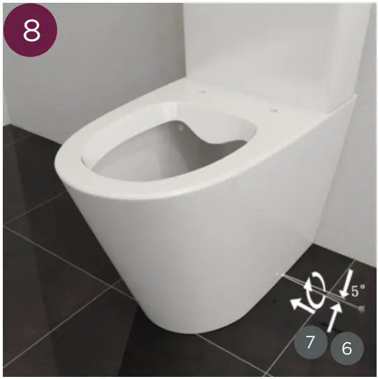 Jungborn 10259433 Floriel White Rimless Toilet Combination - fig 9