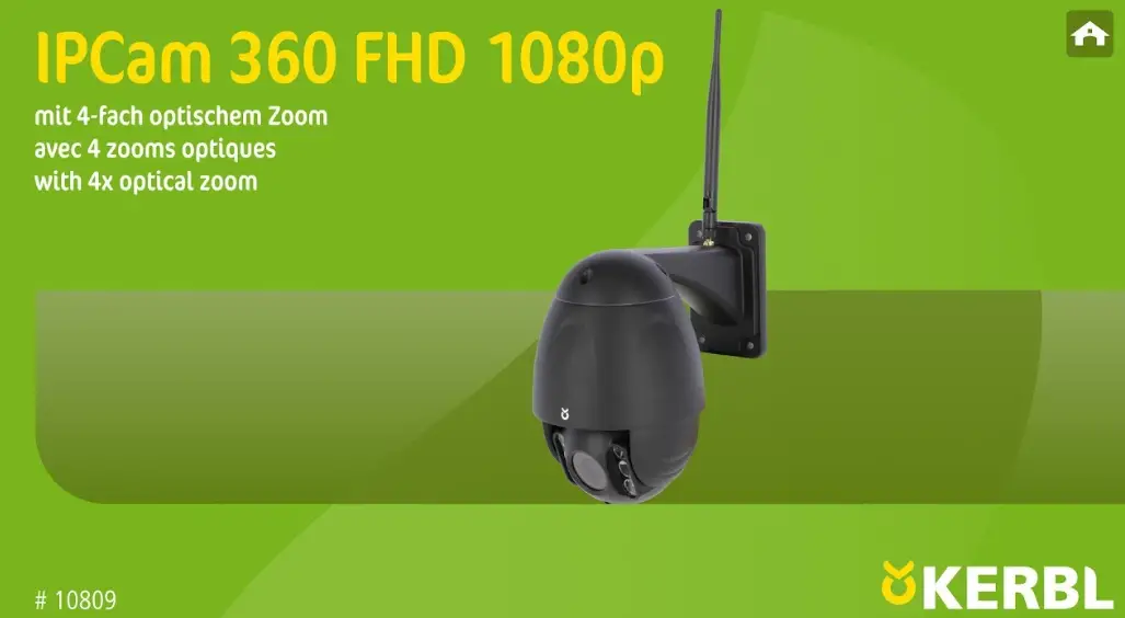 Kerbl 10810, 10825 Ipcam 2.0 Hd, Ipcam 360 Fhd Compact Instruction Manual Kerbl 10810, 10825 Ipcam 2.0 Hd, Ipcam 360 Fhd Compact Instruction Manual