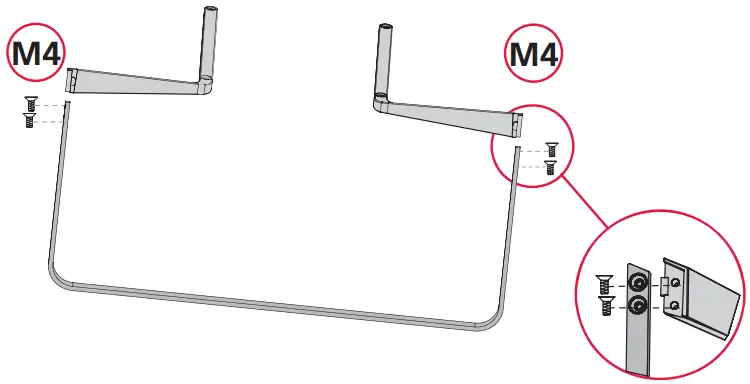 SHARP SHA QSW 0240 Android TV - Fitting stand