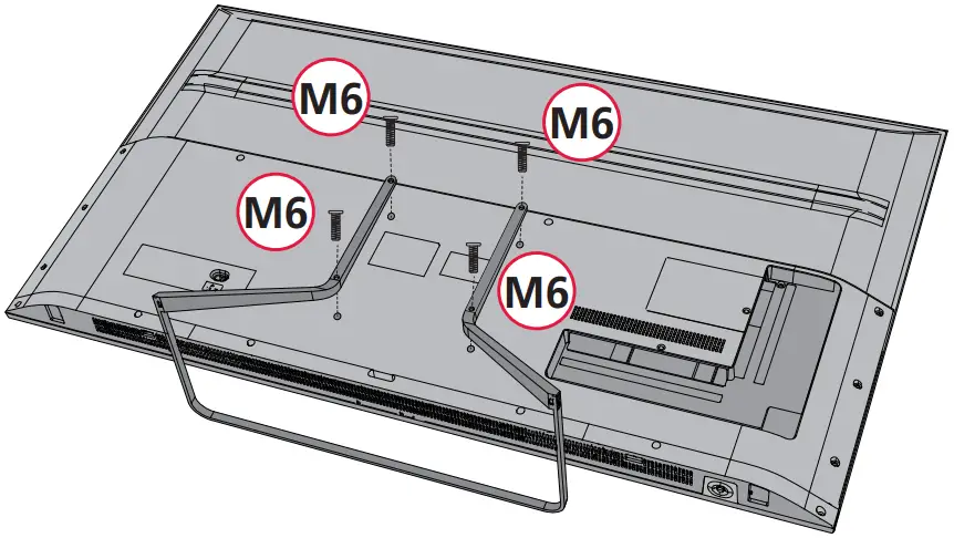 SHARP SHA QSW 0240 Android TV - constructed stand