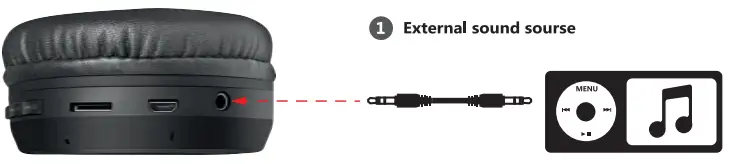 defender FreeMotion B552 Wireless Stereo Headset - functions4