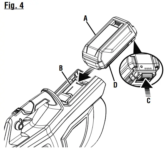 RYOBI RY404013 40V Brushless Blower - Fig 4