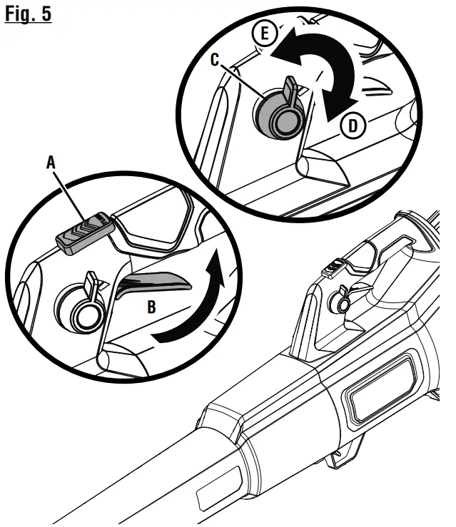 RYOBI RY404013 40V Brushless Blower - Fig 5