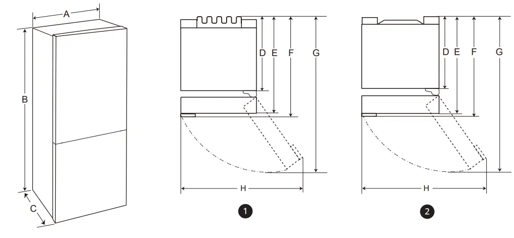 LG GBP62PZNCC1 Fridge and Freezer