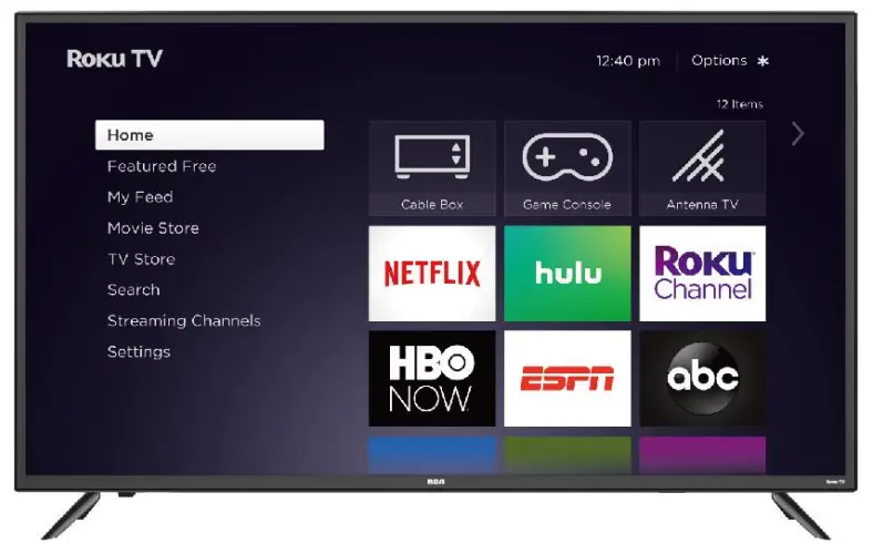 RCA RTRU6528-B-CA 65 Inch Roku Smart 4K UHD TV