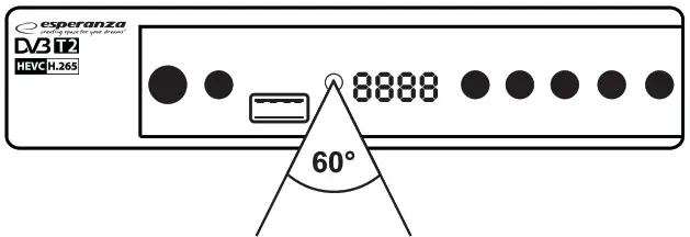 esperanza EV111P Digital Terrestial Television Receiver - Using the remote control