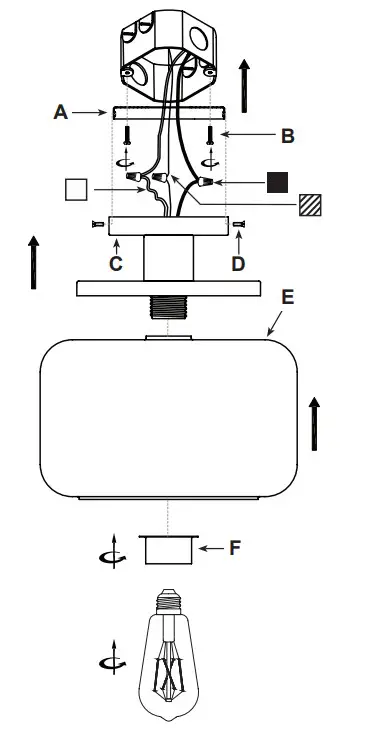 Meyer Cross SF1788 Semi Flush Mount Ceiling Light - fig