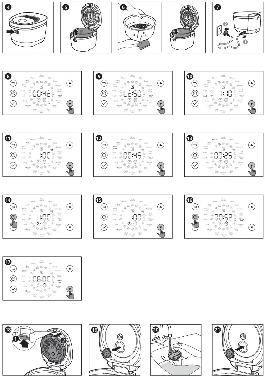 PHILIPS HD4539 Induction Digital Rice Cooker - Figure 4