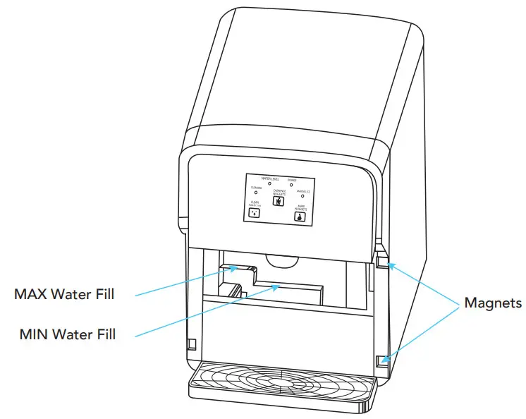 kbice FDFM1JA01Self Dispensing Nugget Ice Machine - DISPENSER 1