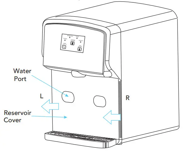 kbice FDFM1JA01Self Dispensing Nugget Ice Machine - DISPENSER