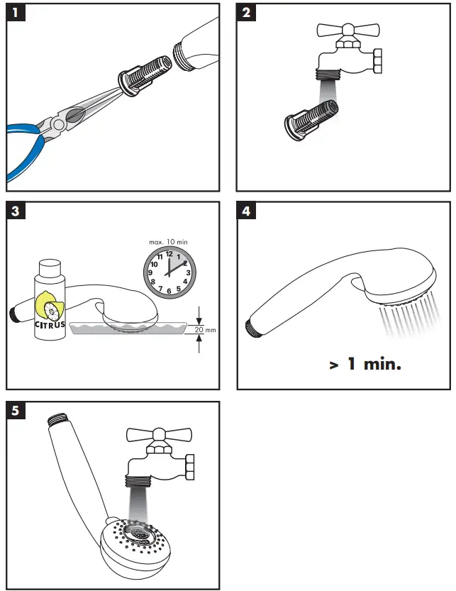 hansgrohe 28585000 Crometta 85 1jet Hand Showers 8