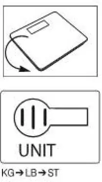 beurer GS 400 Signature Line Glass Bathroom Scale Instruction Manual - Seals can be switched to alternative omits of measurement.