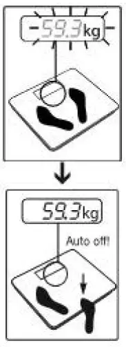 beurer GS 400 Signature Line Glass Bathroom Scale Instruction Manual - Stand still whilst being weighed