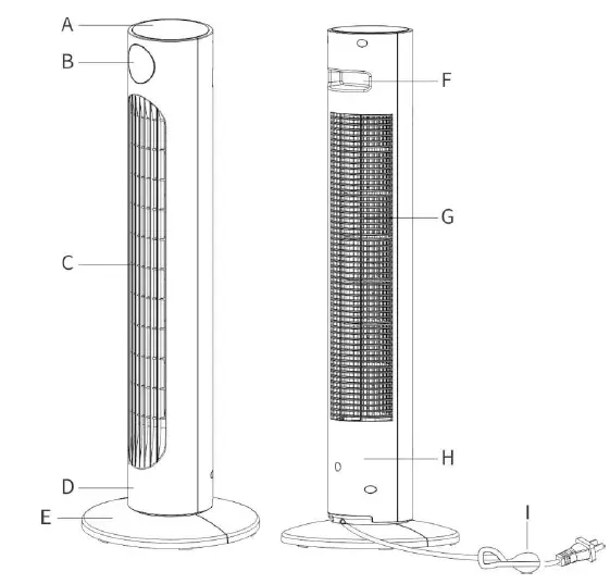 Orbegozo-TWM-0960-Tower-Fan-FIG-1